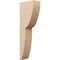 Ekena Millwork 6"W x 12"D x 36"H Thin Crestline Rough Cedar Woodgrain TimberThane Corbel, Primed Tan CORUR06X12X36CRERCPR - alternate 1